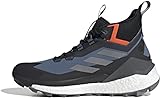 adidas Men's Terrex Free Hiker Gore-TEX Hiking Shoes 2.0, Wonder Steel/Grey Three/Impact Orange - 9.5 M US