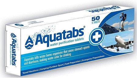 Pastillas potabilizadoras de agua para trekking