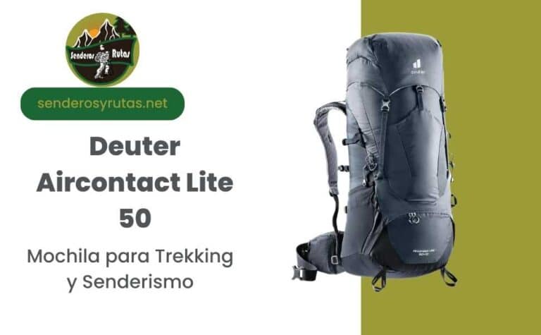 Experimenta la máxima comodidad y durabilidad con la mochila para sendeirsmo Deuter Aircontact Lite 50. ¡Hazte con la tuya ahora y conquista las rutas más difíciles!