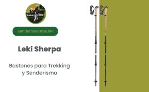 bastones de trekking Leki Sherpa. Bastones de senderismo para 4 estaciones