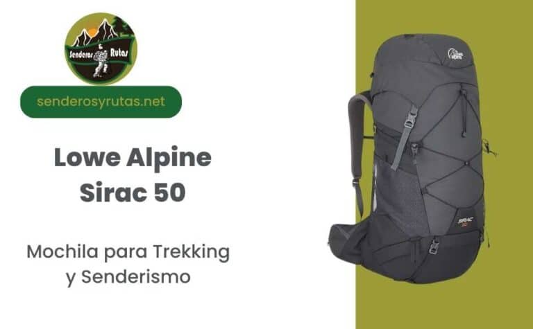 Descubre la compañera de senderismo definitiva: la mochila para senderismo Lowe Alpine Sirac 50. ¡Hazte ya con la tuya y conquista los senderos más espectaculares!